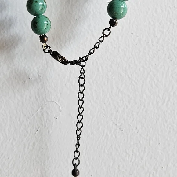 Target Teal Beaded Necklace - Picture 5 of 6